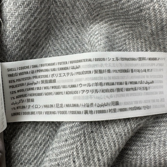 Abercrombie & Fitch Mens Wool Blend Heavy Shirt Grey size XL - Picture 5 of 6